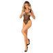 Сітчасте боді з відкритим доступом Obsessive &mdash; B336 Crotchless Teddy One Size Black SO9755 фото 3
