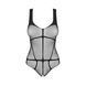 Сітчасте боді з відкритим доступом Obsessive &mdash; B336 Crotchless Teddy One Size Black SO9755 фото 5