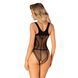 Сітчасте боді з відкритим доступом Obsessive &mdash; B336 Crotchless Teddy One Size Black SO9755 фото 2