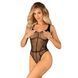 Сітчасте боді з відкритим доступом Obsessive &mdash; B336 Crotchless Teddy One Size Black SO9755 фото 1