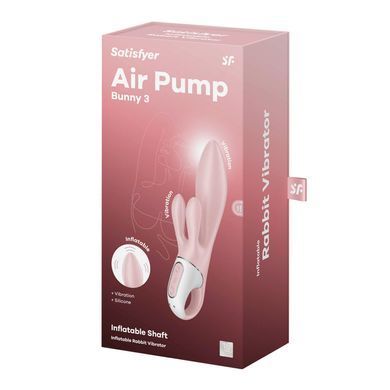 Вібростимулятор-кролик надувний Satisfyer &mdash; Air Pump Bunny 3 SX2173 фото