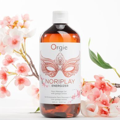 Гель для NURU-массажа Orgie &ndash; Noriplay Energizer (500 мл), экстракт гинкго билоба, защитная простыня SX1527 фото