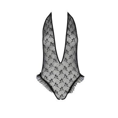 Боді монокіні з глибоким декольте Passion &mdash; Otavia Body Black EL15701 фото