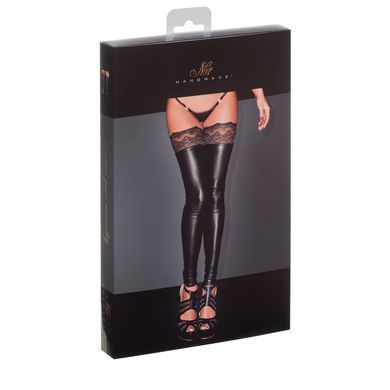Панчохи з мокрим ефектом Noir Handmade F135 Powerwetlook stockings, L, без мисків SX0019 фото