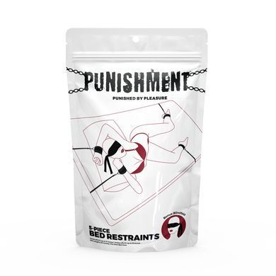 Розтяжка на ліжко Punishment - 5-Piece Bed Restraint Kit - Black SX2229 фото