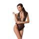 Боді монокіні з глибоким декольте Passion &mdash; Otavia Body Black EL15701 фото 1