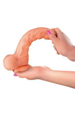 Фалоімітатор із рухомою крайньою плоттю Real Body &mdash; Real Brad, діаметр 4,5 см, TPE SO1889 фото
