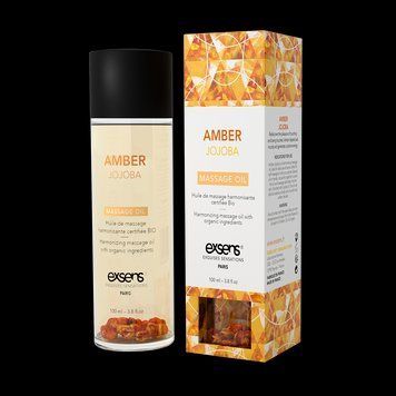Розпродаж!!! Масажна олія EXSENS Amber Jojoba (гармонізує, з бурштином) 100мл (термін 07.2025) SO2369-R фото