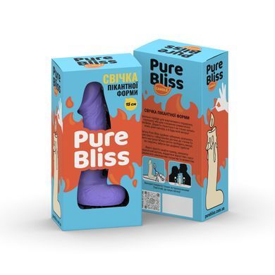 Свеча в виде члена Pure Bliss MINI Violet 15 см SX1649 фото