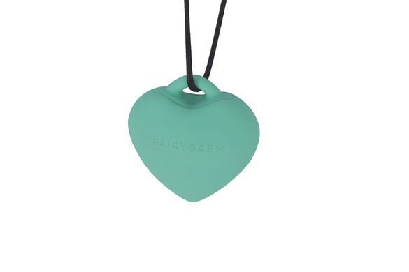 Мінівібратор &laquo;Сердечко&raquo; FairyGasm PleasureStone green, 9 режимів, на шнурку SX0644 фото