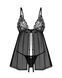 Пеньюар і трусики Obsessive Blomentis babydoll & thong M/L SX1024 фото 3