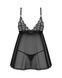 Пеньюар і трусики Obsessive Blomentis babydoll & thong M/L SX1024 фото 4