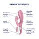 Вібростимулятор-кролик Satisfyer &mdash; Air Pump Bunny 2, надувається SO8412 фото 4