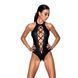 Боді з еко-шкіри з імітацією шнурівки та відкритим доступом Passion NANCY BODY S/M, black SO5371 фото 1