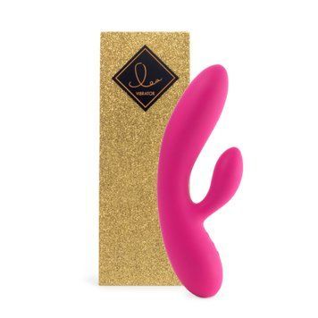 Гнучкий вібратор-кролик FeelzToys &mdash; Lea Rabbit Vibrator Rubine Red з двома моторами SO4432 фото