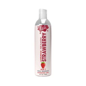 Зігрівальна змазка Wet Warming 4 in 1 &mdash; Strawberry (118 мл) Полуниця SO9905 фото