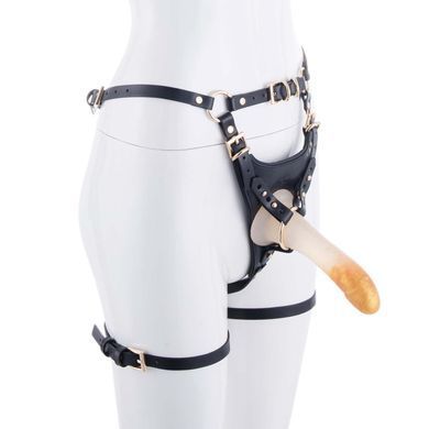 Страпон LOCKINK SEVANDA Queen Sheba Strapon Golden Dildo (м'ята упаковка!!!) SX0874-R фото