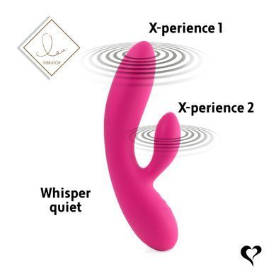 Гнучкий вібратор-кролик FeelzToys &mdash; Lea Rabbit Vibrator Rubine Red з двома моторами SO4432 фото