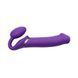 Безремінний страпон з вібрацією Strap-On-Me Vibrating Violet XL, діам. 4,5 см, пульт ДК, регульовани SO3827 фото 4