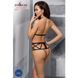 Відвертий боді з елементами стреп Passion Exclusive JADE BODY XXL/XXXL, black PS27403 фото 4