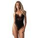 Мереживне боді з високими вирізами Obsessive &mdash; Lobellis Teddy Black SX1015 фото 1