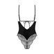 Мереживне боді з високими вирізами Obsessive &mdash; Lobellis Teddy Black SX1015 фото 6