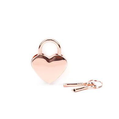 Замочек Liebe Seele Heart Shape Padlock Rose Gold (2 шт) SX1678 фото