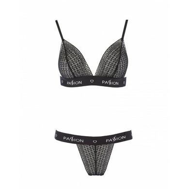 Комплект білизни Passion Exclusive GLAMISS SET S/M, black PS27102 фото