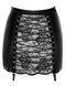 Спідниця Noir Handmade F341 Powerwetlook and lace skirt - M SX2129 фото 8