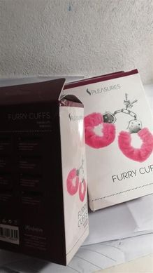 Наручники S Pleasures Furry Cuffs Pink (м'ята упаковка!!!) SX1600-R фото