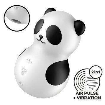 Вакуумний стимулятор з вібрацією Satisfyer Pocket Panda SX2176 фото