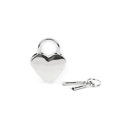 Замочек Liebe Seele Heart Shape Padlock Silver (2 шт) SX1679 фото