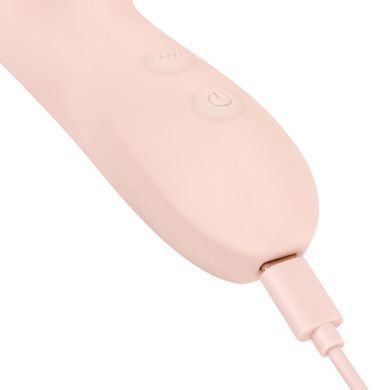 Вібратор-кролик Good Vibes Only &mdash; SHAI Thrusting Vibrator Soft Silicone - Pink SX3073 фото