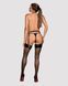 (SALE) Гартери Obsessive A741 garter belt black O/S, штучна шкіра SO7854 фото 4