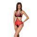 Напівпрозоре боді з мереживом Passion &mdash; Peonia Body Red SO8460 фото 1
