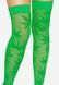 Панчохи з малюнком Leg Avenue 420 Net thigh highs Green SO9160 фото 3