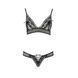 Комплект білизни Passion ERZA SET L/XL, black, ліф і трусики PS26010 фото 3