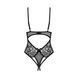 Еротичне боді з відкритим доступом Obsessive &mdash; Blomentis Crotchless Teddy Black SX1027 фото 6