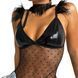 Сітчасте боді з пір&rsquo;ям D&A &mdash; Net And Feathers Body Black SO9349 фото 4