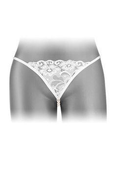 Трусики-стрінги з перлинною ниткою Fashion Secret VENUSINA White (м'ята упаковка!!!) SO2249-R фото
