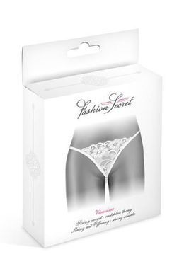 Трусики-стрінги з перлинною ниткою Fashion Secret VENUSINA White (м'ята упаковка!!!) SO2249-R фото