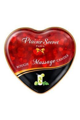 Розпродаж!!! Масажна свічка-серце Plaisirs Secrets Mojito (35 мл) (термін 07.2025) SO1869-R фото