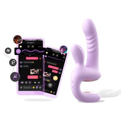 Смарт-пульсатор Magic Motion Magic Duet Purple, подвійний, 10 режимів пульсації, 10 режимів вібрації SX4293 фото