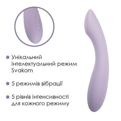 Вібратор Svakom &mdash; Amy 2 Pastel Lilac для точки G з інтелектуальним режимом  SO8770 фото