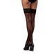 Панчохи Passion ST120 1/2 black, ажурна силіконова резинка з вишуканим декором і люрексовою ниткою SO5785 фото 2