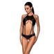 Боді з екошкіри з відкритим доступом Passion &mdash;Tasmina Body Black SO7110 фото 1