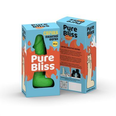 Свеча в виде члена Pure Bliss BIG Green 18 см SX1654 фото