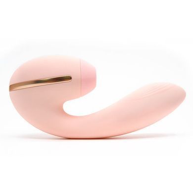 Вакуумний вібратор KISTOY Tina Mini Light Pink, вагінально-кліторальний SO6541 фото