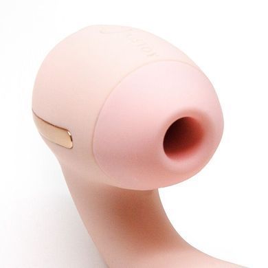 Вакуумний вібратор KISTOY Tina Mini Light Pink, вагінально-кліторальний SO6541 фото