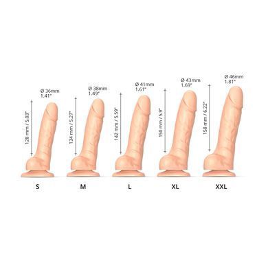 Реалістичний фалоімітатор Strap-On-Me Sliding Skin Realistic Dildo Vanille S, ефект рухливої шкіри SO6251 фото